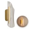 Arandela Wave Dourado Fosco Led 7w Multitemperatura 3 em 1 Bivolt 490lm Moderna Metal e Acrílico Int - 2