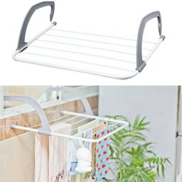 Mini Varal Portátil Secador de Roupas Janelas Varanda Porta Box Banheiro Lavanderia - 3