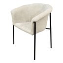 Ver imagem 1 de Poltrona Grécia Decorativa em Linho Confortável Bege 68cm Or Design
