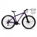 Ver imagem 2 de Bicicleta Nero 6 Mountain Bike Aro 29 Quadro Alumínio 21 Marchas Disco Hidráulico Absolute Roxo