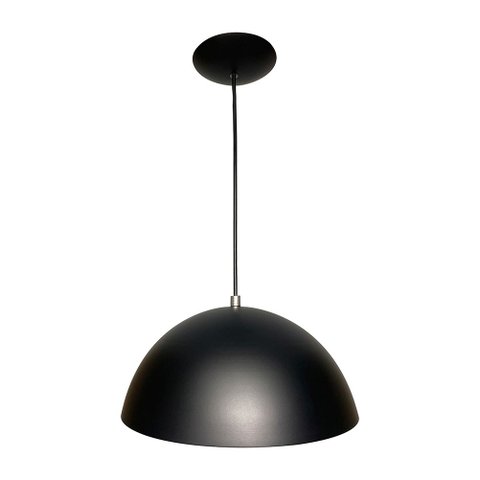 Pendente Alutron 12" - Preto - 110v/220v (bivolt)