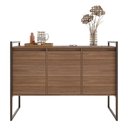 Ver imagem 6 de Buffet Aparador Affara Industrial 3 Portas MDP 120cm Amadeirado Casah