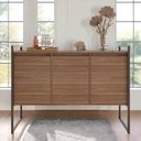 Ver imagem 4 de Buffet Aparador Affara Industrial 3 Portas MDP 120cm Amadeirado Casah