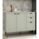 Ver imagem 1 de Balcão Para Cozinha 2 Portas 3 Gavetas Provençais sem Tampo Iluminata 