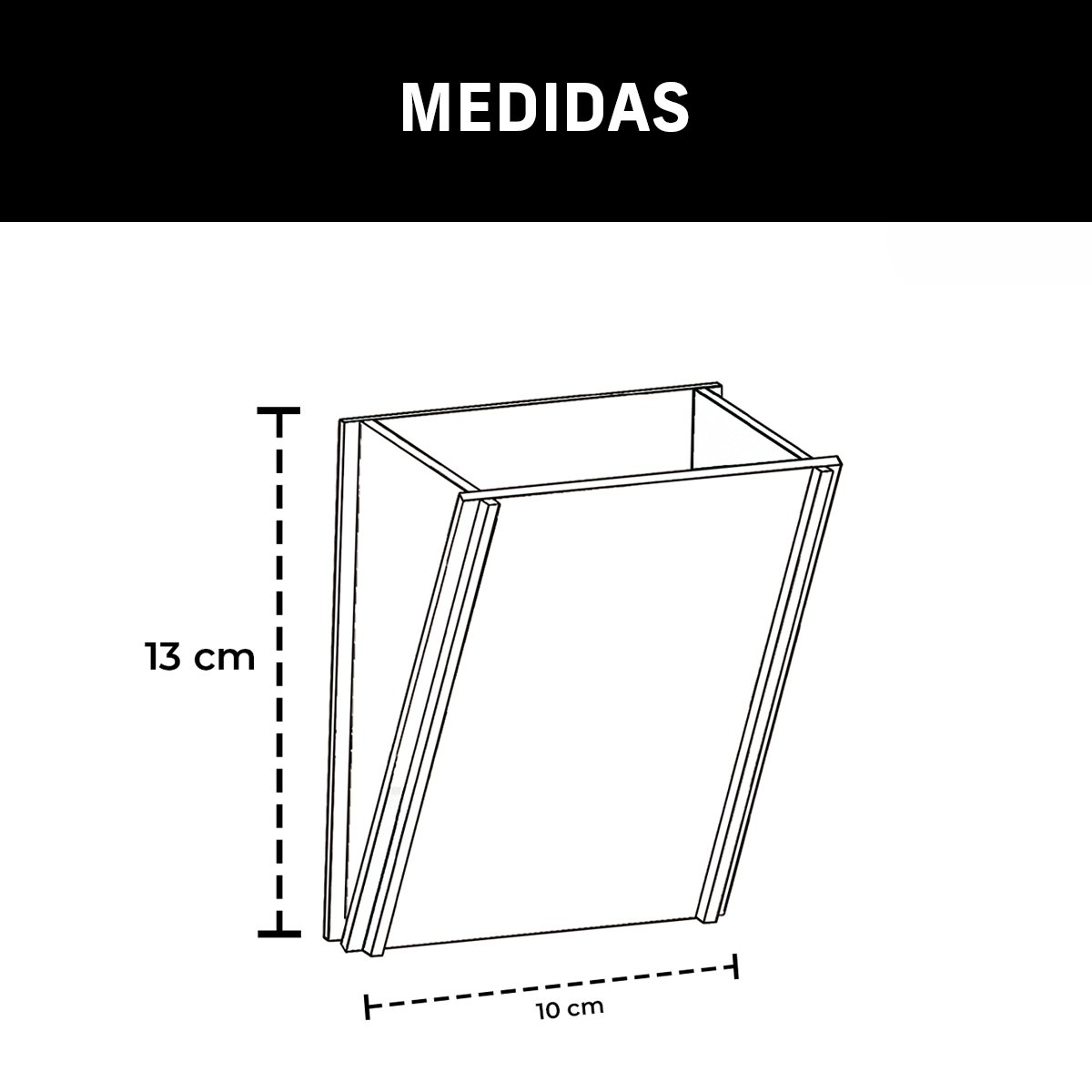 Arandela Luminária Decorativa Madeira Quadrada 10x13cm Soq G9 Cor:café - 4