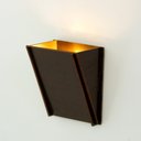 Ver imagem 1 de Arandela Luminária Decorativa Vazado Aletado Madeira Quadrada 10x13cm Soq G9 Cor:café