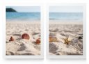 Ver imagem 1 de Quadro Decorativo 2 Pcs Branco Sand com Vidro