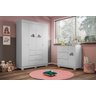 Quarto Infantil Bebê Ane Cômoda E Guarda Roupa Branco - Phoenix Baby - 2