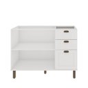 Ver imagem 4 de Balcão Para Cozinha 2 Portas 3 Gavetas Provençal sem Tampo Iluminata 