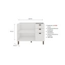 Ver imagem 4 de Balcão Para Cozinha 2 Portas 3 Gavetas Provençal sem Tampo Iluminata 