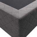 Ver imagem 3 de Base Box para Cama Casal 138x188cm Liz S05 Suede Bordado Cinza - Mpozenato