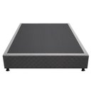 Ver imagem 4 de Base Box para Cama Casal 138x188cm Liz S05 Suede Bordado Cinza - Mpozenato