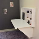 Ver imagem 4 de Mesa Home Office Escrivaninha Retrátil Branco