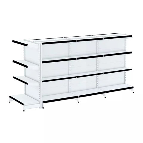 Gondola Centro 137 Fit Ate 3 Metros 1 Ponta Branco 28b Pe Preto