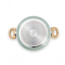 Ver imagem 6 de Jogo de Panelas Antiaderentes 6 Peças Indução Ceramic Life Botanika Brinox - Verde Verde