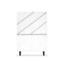Ver imagem 1 de Cabeceira Estofada Queen Cristal 90cm Suede Branco