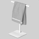 Ver imagem 1 de Porta Toalha Lavabo de Bancada Suporte para Toalha Nice:branco