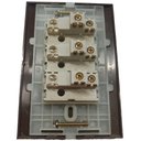 Ver imagem 3 de Conjunto 4x2 Linha Marrom Sleek Alto brilho MarGirius 4x2" 3 Interruptores Simples