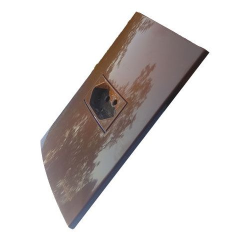 Conjunto 4x2 Linha Marrom Sleek Alto brilho MarGirius 4x2" 3 Interruptores Simples