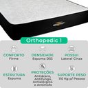 Ver imagem 2 de Cama Box Baú Casal e Colchão Orthopedic D33 V-store Cor:cinza