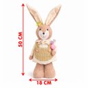 Ver imagem 4 de Boneco Coelhinho Coelho Pelúcia Vermelho Enfeite Páscoa 50cm