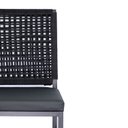 Ver imagem 4 de Cadeira Corda Nautica Preta Varanda Sacada Cozinha - Kit 4 Eletrostática