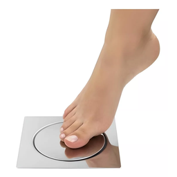 Ralo Click Inteligente 10x10 com Porta Grelhas em Inox Demima - 2