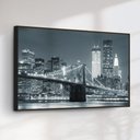 Ver imagem 2 de Quadro Decorativo Ponte Brooklyn Noturna