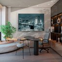 Ver imagem 1 de Quadro Decorativo Ponte Brooklyn Noturna