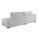 Ver imagem 3 de Sofá 2 3 4 Lugares Modulado Chaise Almofada Solta Molas Isa Be Linho Cinza Claro 1,9m