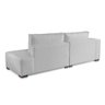 Sofá 2 3 4 Lugares Modulado Chaise Almofada Solta Molas Isa Be Linho Cinza Claro 1,9m - 3