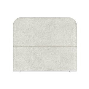Cabeceira Estofada Queen Alana 160cm Boucle Cinza Claro com Frame