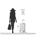 Ver imagem 5 de Mala de Viagem Bordo Rígida em Abs Cadeado Segredo Rodas Duplas 360º Gladiador A5mb Tamanho Pp:preto