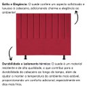 Ver imagem 6 de Cabeceira Estofada Cama Casal Queen Size 160 Cm Laura Suede:vermelho