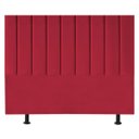 Ver imagem 1 de Cabeceira Estofada Cama Casal Queen Size 160 Cm Laura Suede:vermelho