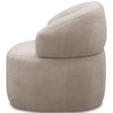 Ver mais imagens de Kit 2 Poltronas Giratórias Giratória Sala Living Orgânico Carmen F04 Bouclê Bege - Lyam Decor