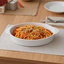 Ver imagem 2 de Travessa Oval Branca 800ml Coza Uno Plástico Cozinha Buffet Eventos