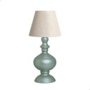 Ver imagem 1 de Abajur Pequeno para Quarto Imperial Cinza Fosco com Cúpula 53x25 Cm