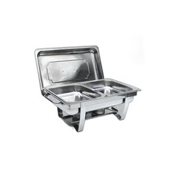 Rechaud Rm Retangular em Aço Inox Banho com 2 Cubas e Fogareiro 11 L Buffet - 3