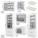 Ver imagem 3 de Cozinha Completa Americana 6 Peças Branco com Torre Quente 1 Forno - Móveis Henn Branco