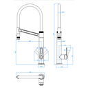 Ver imagem 4 de Misturador Monocomando Deca Urban de Mesa para Cozinha Black Matte