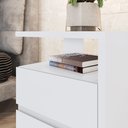 Ver imagem 5 de Mesa de Cabeceira 2 Gavetas Lacy Branco