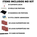 Ver mais imagens de Rolo 23cm 10mm + Suporte Garfo 23cm + Bandeja 2,7l 30x37cm + Fita Crepe + Lixa 120 + Cabo Extensor 1