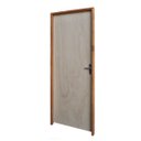 Ver imagem 2 de Porta Lisa Mescla 210x70 Batente 09 CM Fechadura Comum Interna Lado Esquerdo Rodam