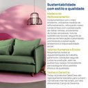Ver mais imagens de Sofá Modular 2 Lugares Braço Lateral com Pé Madeira Sôma CabeCasa MadeiraOriginals Verde