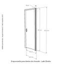Ver imagem 3 de Porta Lisa Mescla 210x80 Batente 09 CM Fechadura Comum Interna Rodam Abertura Direita