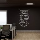Ver imagem 3 de Adesivo de Parede Frase Tenha Foco Seja Positivo Motivação Empresa Escritório Kanto Store Adesivo de