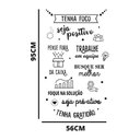 Ver imagem 2 de Adesivo de Parede Frase Tenha Foco Seja Positivo Motivação Empresa Escritório Kanto Store Adesivo de