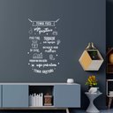 Ver imagem 1 de Adesivo de Parede Frase Tenha Foco Seja Positivo Motivação Empresa Escritório Kanto Store Adesivo de