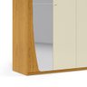 Guarda Roupa Casal com Espelho e LED 6 Portas 6 Gavetas Inovação 100% MDF - 6